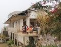 Sao Tome, Sao Tome and Principe Ã¢â¬â July 20, 2015: Unidentified Sao Tomean kids in a village at Sao Tome Royalty Free Stock Photo